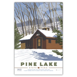 Cartolina del Pine Lake State Park