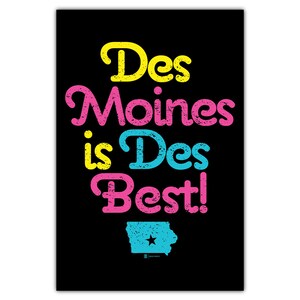 Des Moines jest Des Best! Kartka z pozdrowieniami