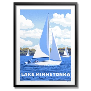 Lake Minnetonka Sailing Print