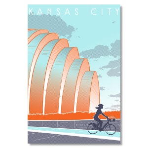 Carte postale Kauffman Center de Kansas City
