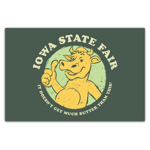La fiera dello stato dell'Iowa non riceve molto burro, cartolina