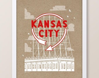 Kansas City Auto Sign Print