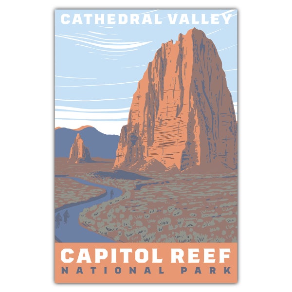 Capitol Reef National Park Cathedral Valley Postcard