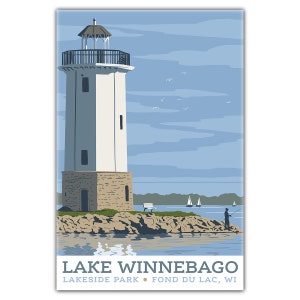 Lake Winnebago Wisconsin Postcard