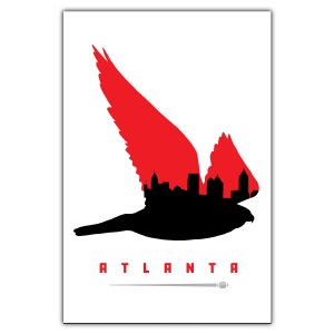 Atlanta Football Postkarte