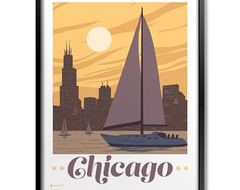 Sail Chicago Print