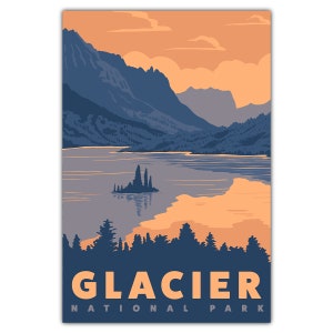 Carte postale St.Mary Lake Parc national des Glaciers