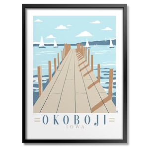 Okoboji Dock  Print
