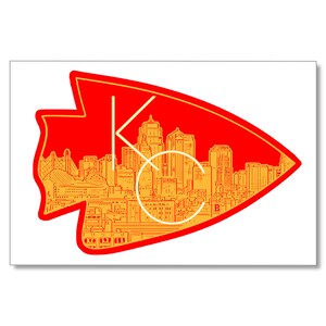Cartão postal de Kansas City Arrowhead