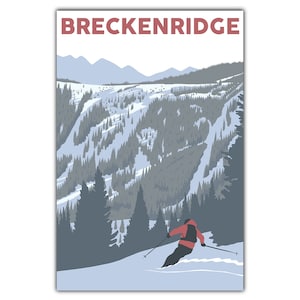 Ski Breckenridge Postkarte