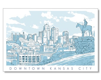 Downtown Kansas City Postcard