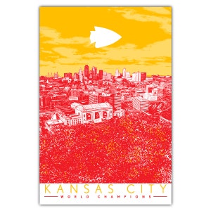Kansas City World Champs Rotes Meer Postkarte