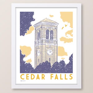 Cedar Falls Iowa Campanile Print