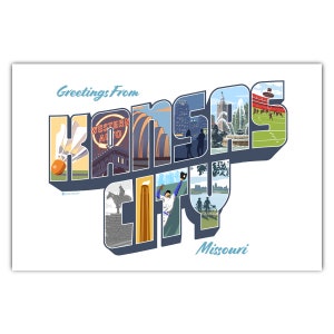 Saudações de Kansas City Cartão Postal