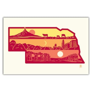 Strati di cartolina del Nebraska