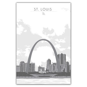 Carte postale Skyline de Saint-Louis