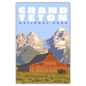 Cartolina Mormon Row del Parco Nazionale Grand Teton