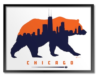 Chicago Football Print