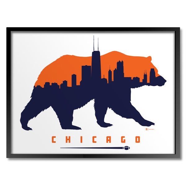 Chicago Football Print