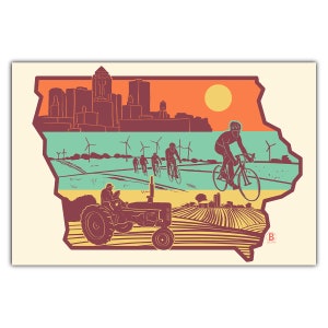Layers of Iowa Greeting Card