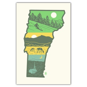 Strati di cartolina del Vermont