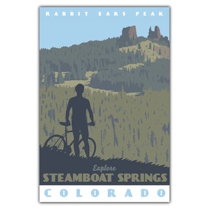 Steamboat Springs Kaninchen-Ohren-Spitze-Postkarte