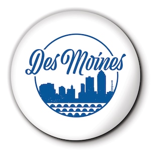 Des Moines Hometown White Coaster