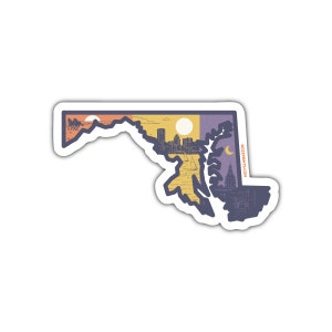 Couches du Maryland Sticker