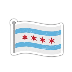 Chicago Flag Sticker