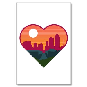 Des Moines Heart Postcard