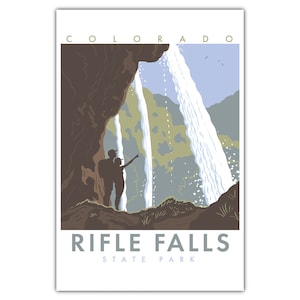 Rifle Falls - Cartolina del parco statale del Colorado