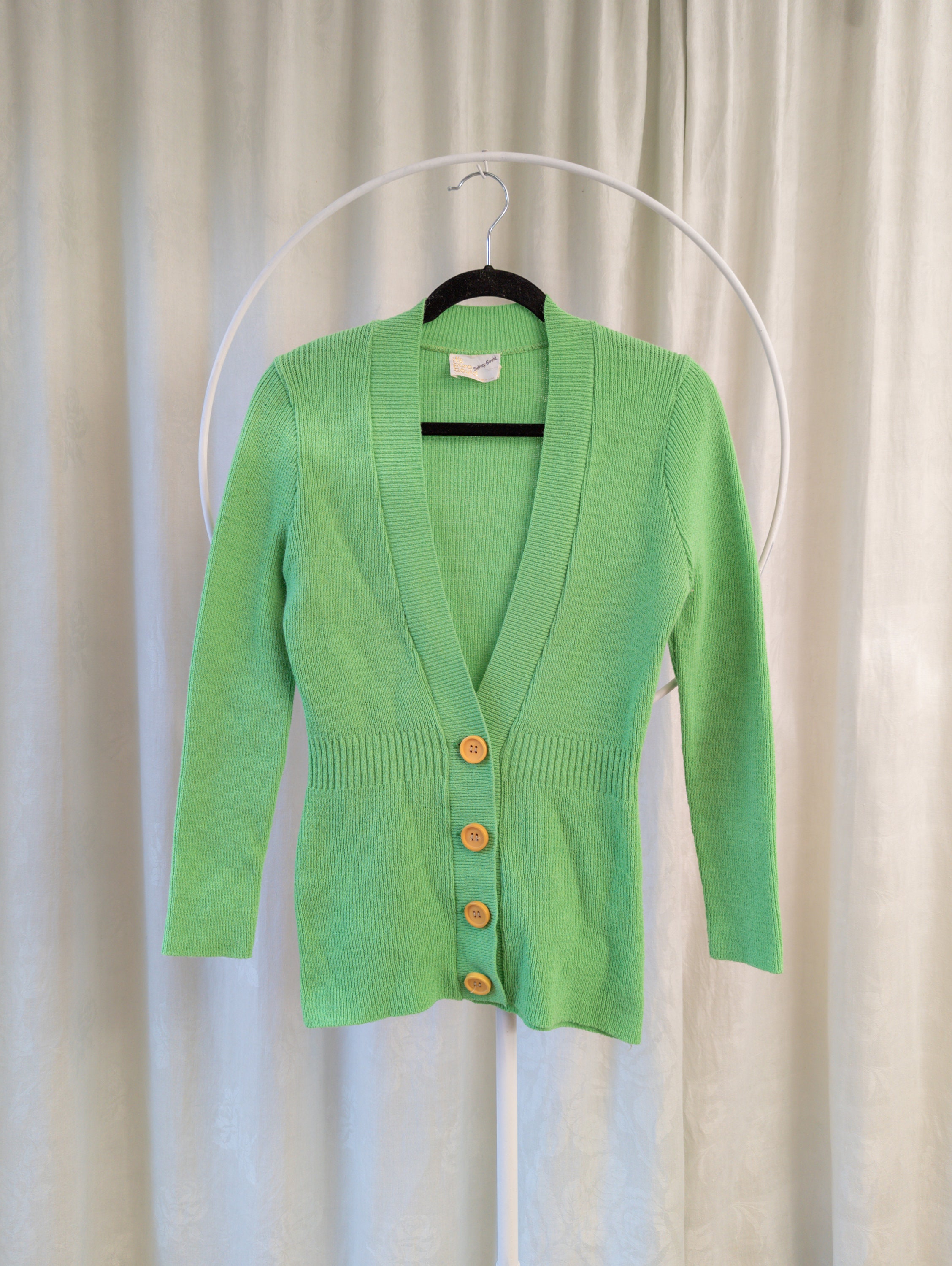Neon Green Sweater - Etsy