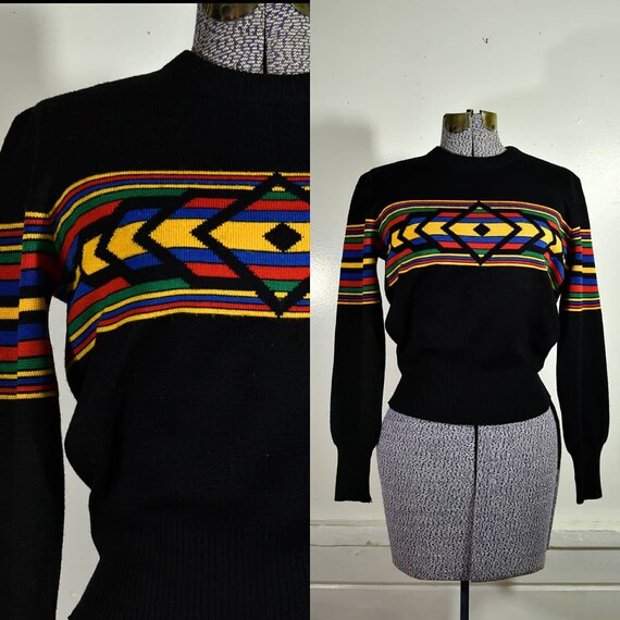 1980s “White Stag Actionsports” Rainbow Geometric