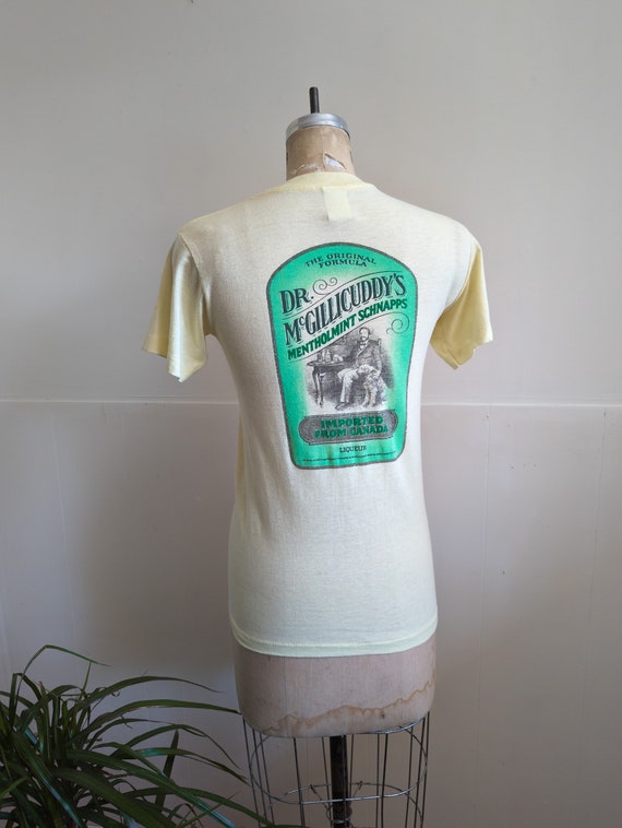 Vintage 1980s Schnapp's Advertising T-shirt Novelt