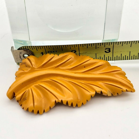 Rare Vintage Giant Butterscotch Yellow Bakelite Deepl… Gem