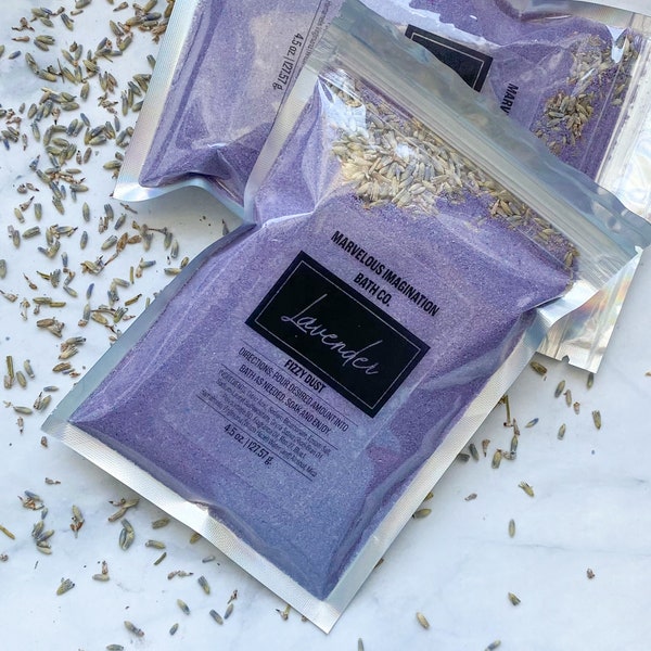 Lavender Fizzy Dust | Bath Bomb Dust | Fizzy Bath Powder | Foaming Bath Salt