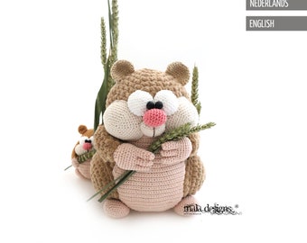 Hamster - crochet pattern  by mala designs®