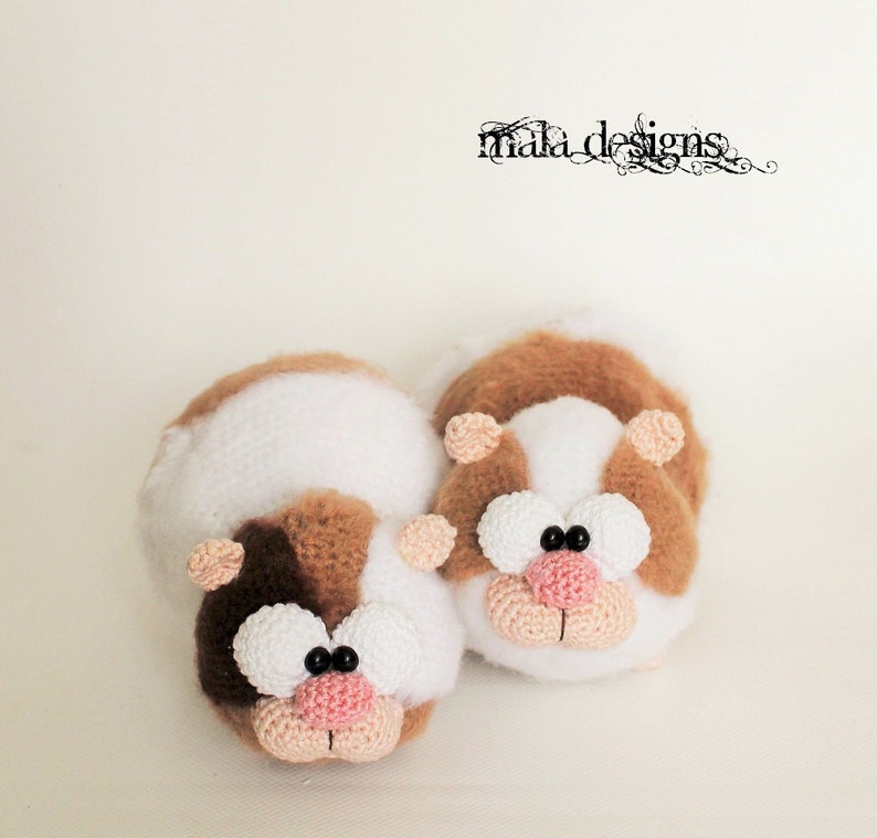 guinea pigs, crochet pattern image 6