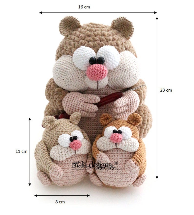 Hamster crochet pattern by mala designs® image 5