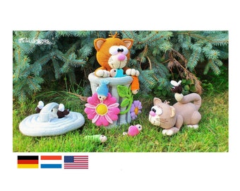 Cats / kitten, crochet pattern