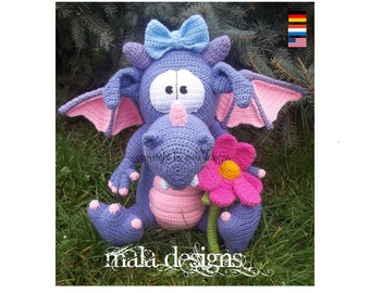 pet dragon, crochet pattern