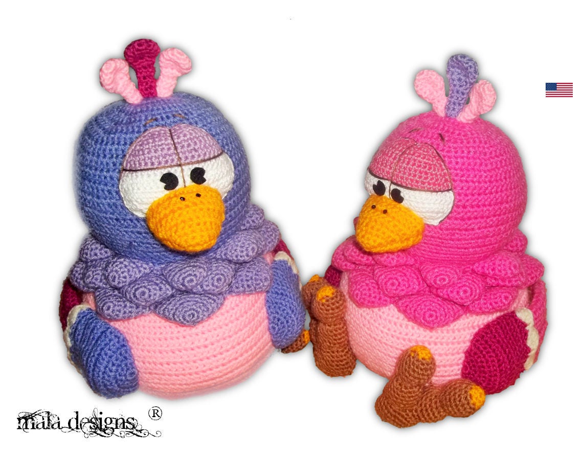 Big Birds - Crochet Pattern by Mala Designs - Etsy