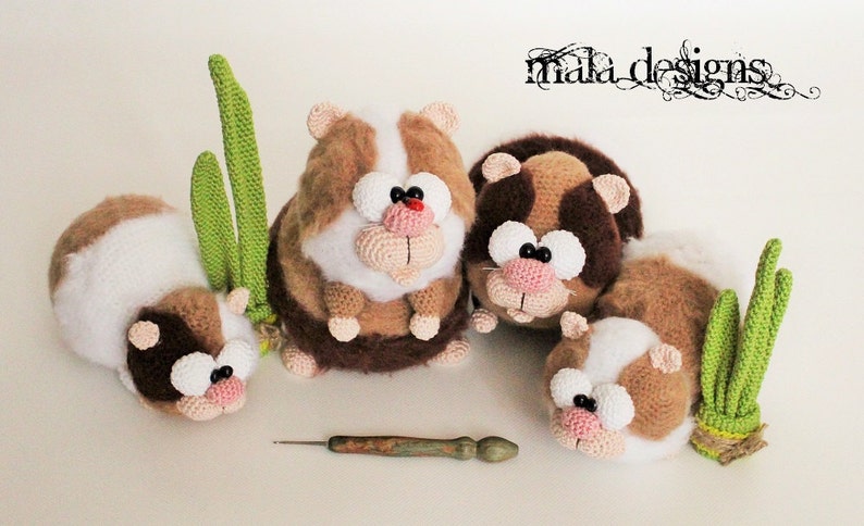 guinea pigs, crochet pattern image 2