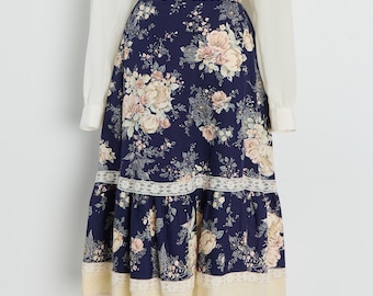 Vintage Gunne Sax Skirt // Jessica's Gunnies Button up Calico
