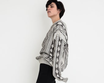 80s Diamond Oversized Sweater XL