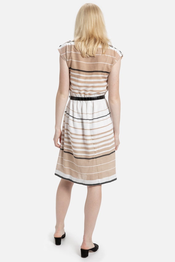 70s Striped Woven Dress S - image 5