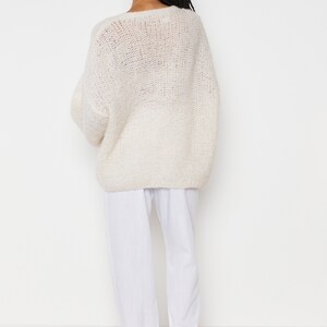 80s Snow Fuzzy Cozy Wool Cardigan XL image 8