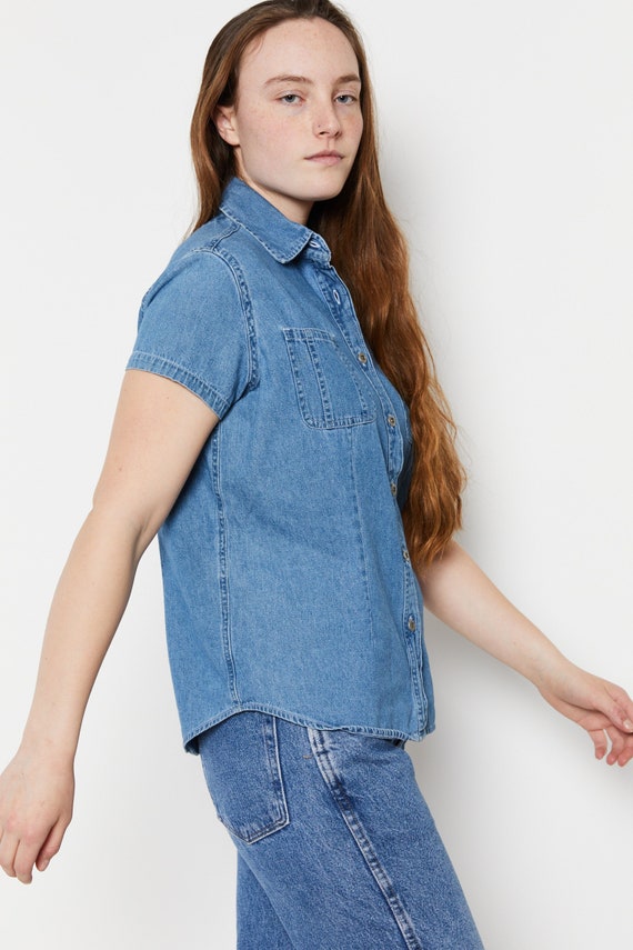 90s Denim Top M