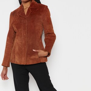 80s Whiskey Structured Suede Jacket S image 5