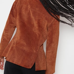 80s Whiskey Structured Suede Jacket S image 3